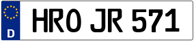 Trailer License Plate